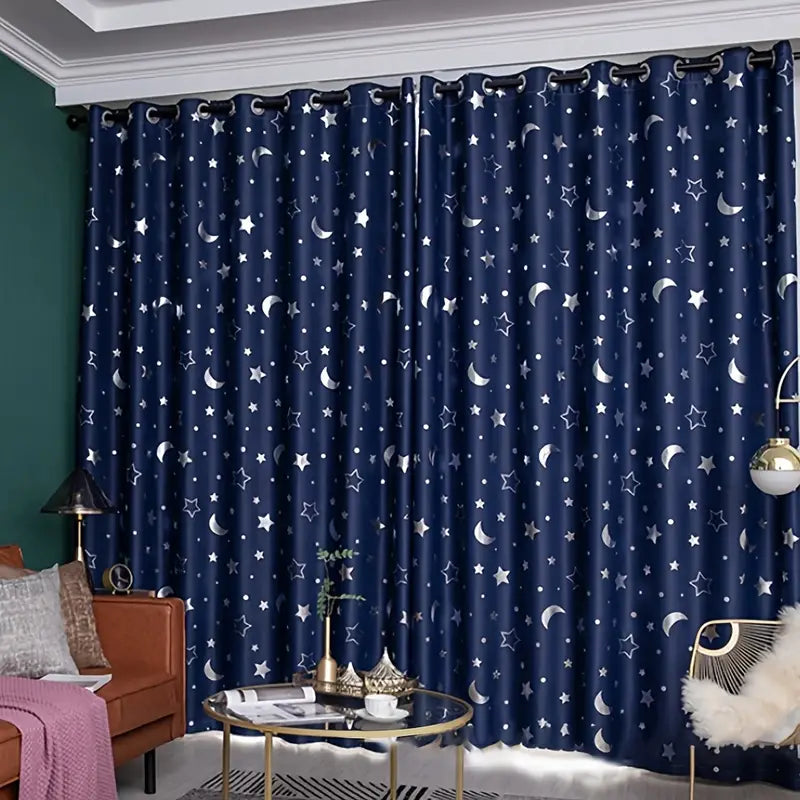 1pc Star Blackout Curtains for Home Decor