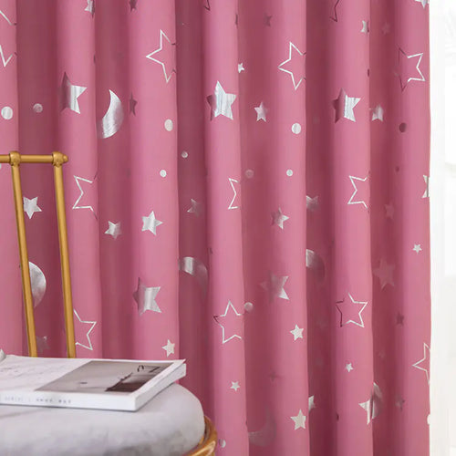 1pc Star Blackout Curtains for Home Decor