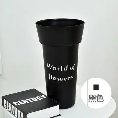 Plastic Flower Bucket for Home and Floral Shops