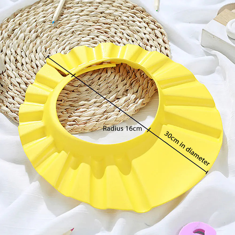 Adjustable Waterproof Baby Bath Shower Cap with Earmuffs