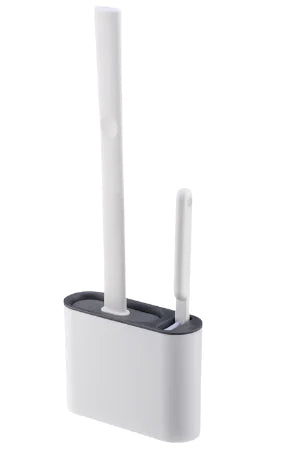 Japanese Style Silicone Toilet Brush Set for Home Use