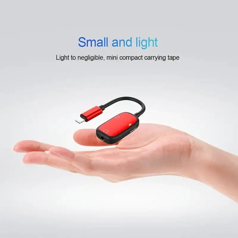 Audio Adapter Charging Cable for iPhone 8-Pin to 3.5mm