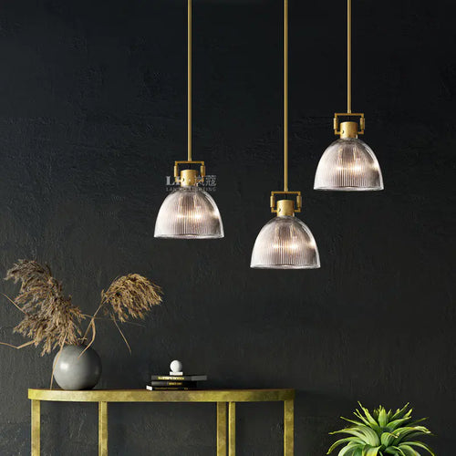 Vintage American Style Copper Pendant Light for Dining