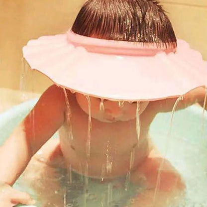 Adjustable Waterproof Baby Bath Shower Cap with Earmuffs