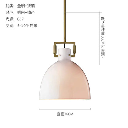 Vintage American Style Copper Pendant Light for Dining