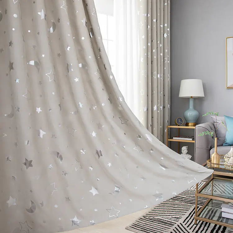 1pc Star Blackout Curtains for Home Decor