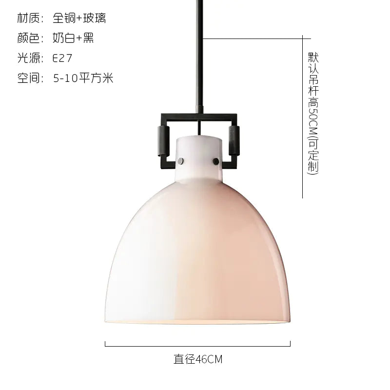 Vintage American Style Copper Pendant Light for Dining