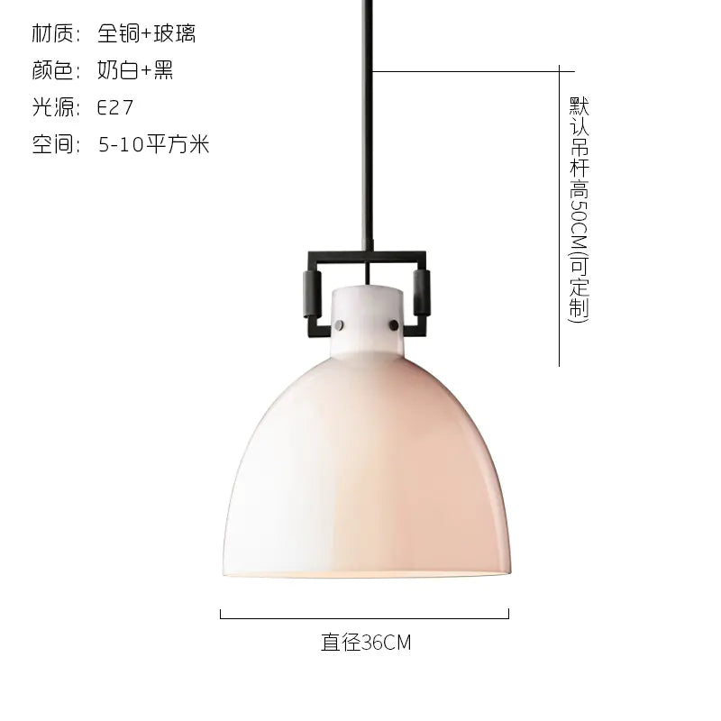 Vintage American Style Copper Pendant Light for Dining