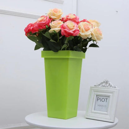Plastic Flower Bucket for Home and Floral Shops