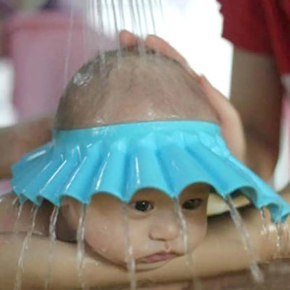 Adjustable Waterproof Baby Bath Shower Cap with Earmuffs