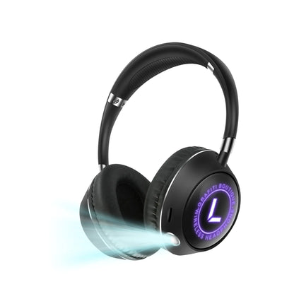 Wireless Over-Ear Bluetooth Headphones with RGB Lights