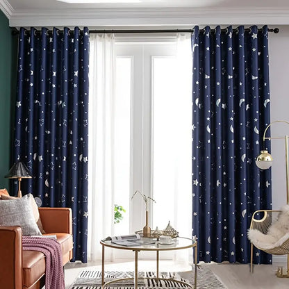 1pc Star Blackout Curtains for Home Decor
